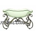 Decmode Traditional 14 X 21 Inch Iron And Glass Ornate Scrollwork Bowl With Stand   565514569